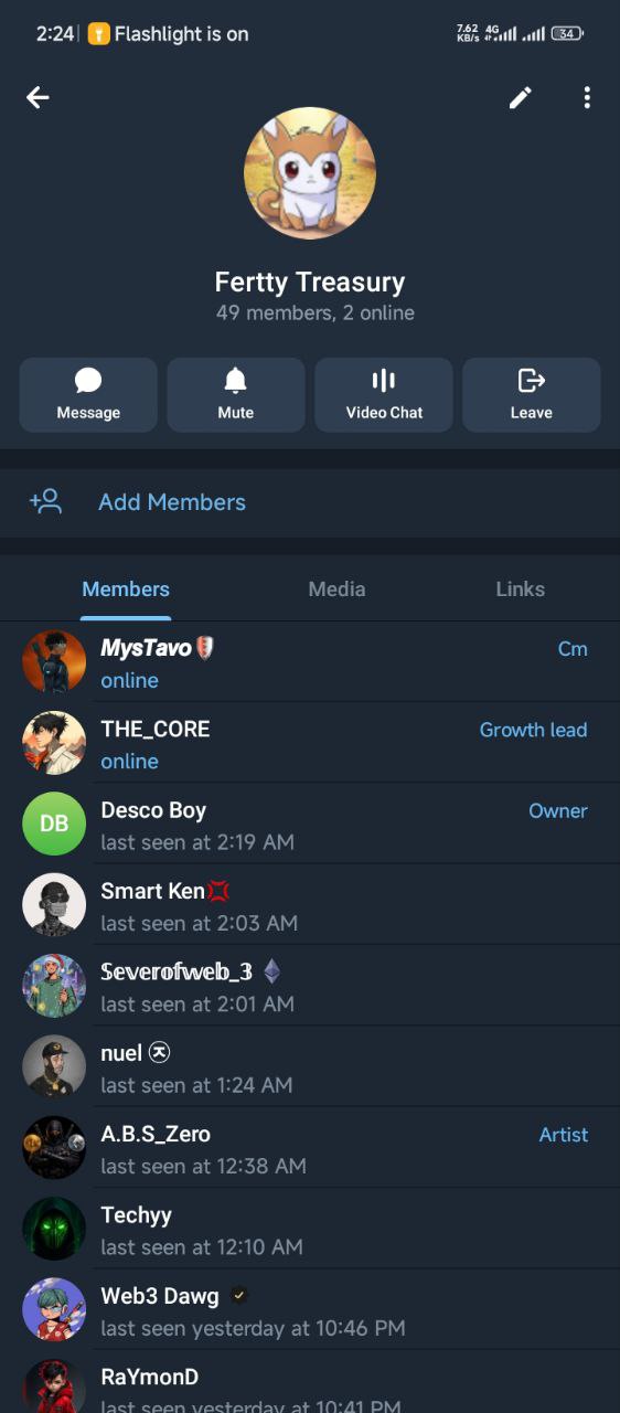 Fertty Treasury — community manager role