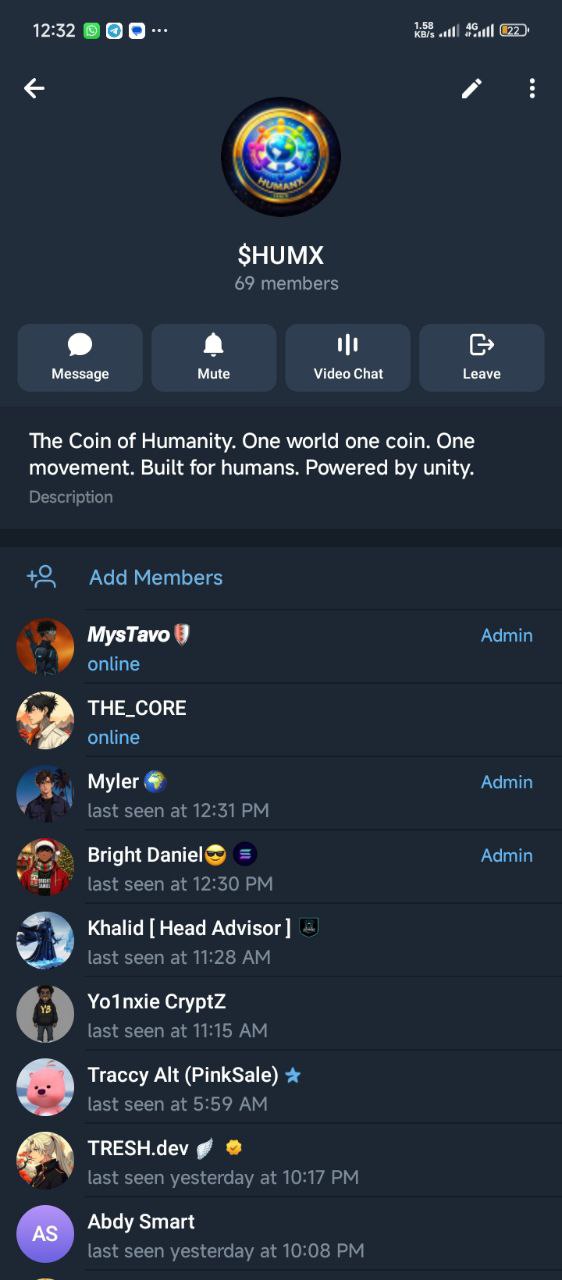 $HUMX community — admin role